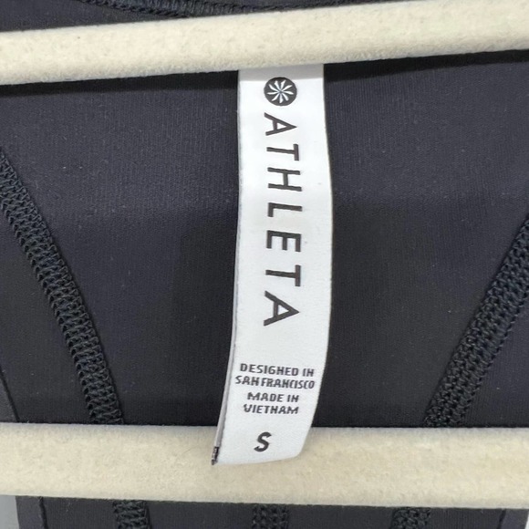 Athleta Intensity Tank Top Women's Size S Black Mesh Panel Athletic Yoga Workout - Picture 10 of 10